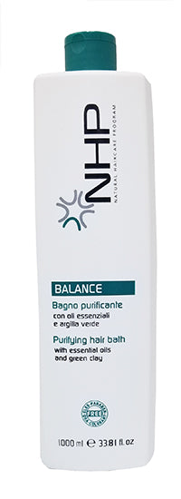 NHP Purifying Hair Bath Shampoo With Essential Oils And Green Clay Anti Dandruff