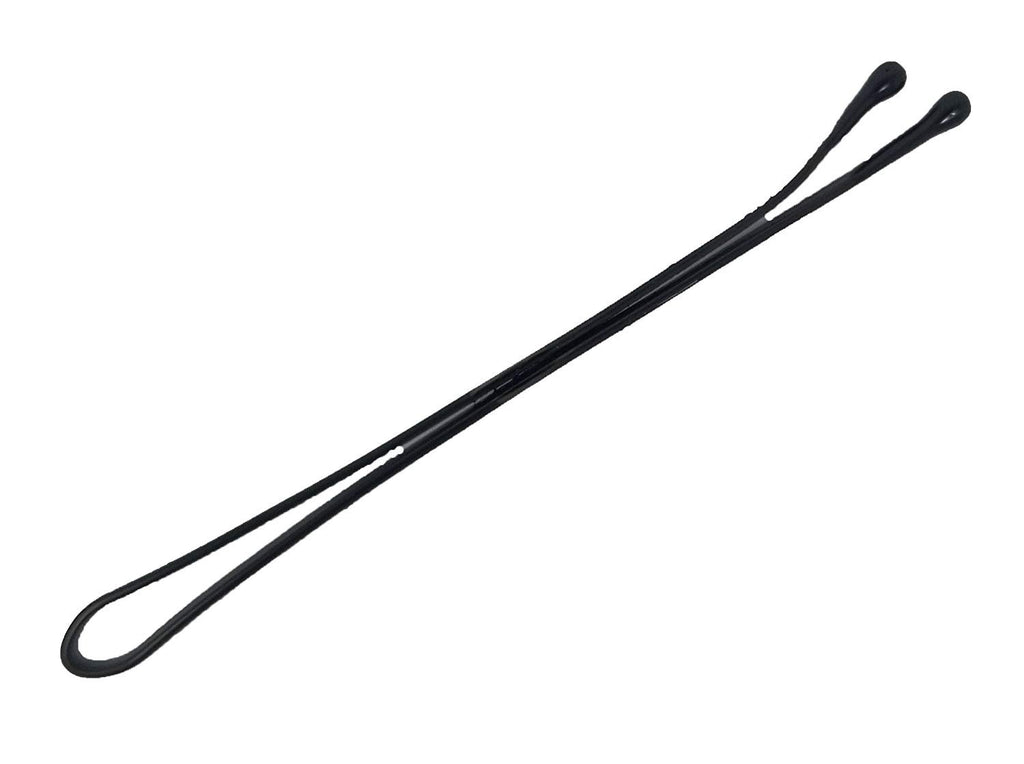 Interbeauty 2.75" Jumbo Pins Black Tipped Flat Style